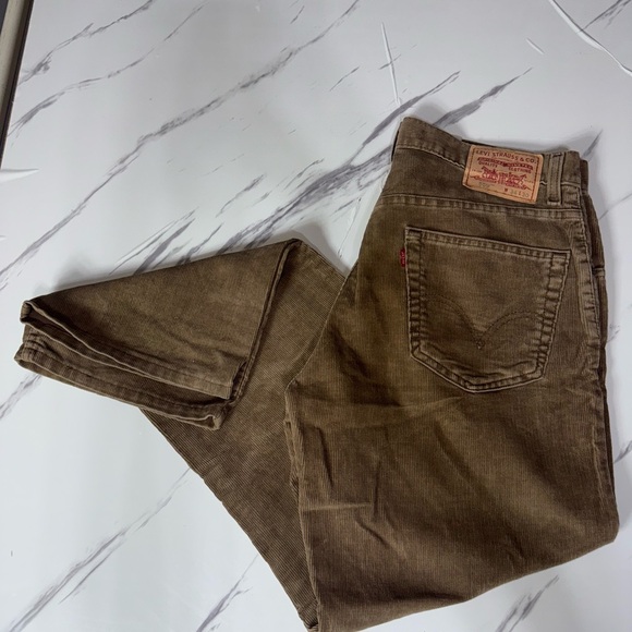 Levi’s 559 Relaxed‎ Straight Brown Corduroy Pants Mens Sz 34x30 - Picture 1 of 7